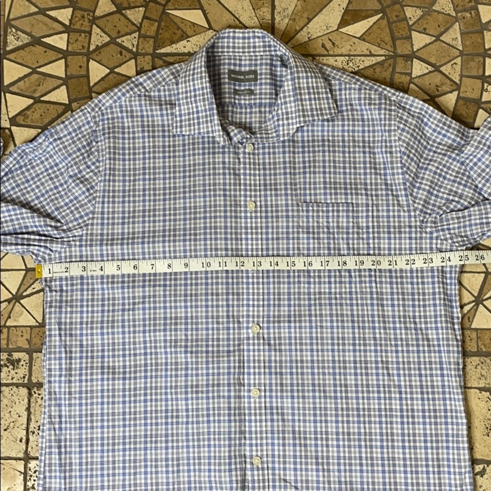 MICHAEL KORS Plaid Button Casual Long Sleeve Shirt - Picture 5 of 9